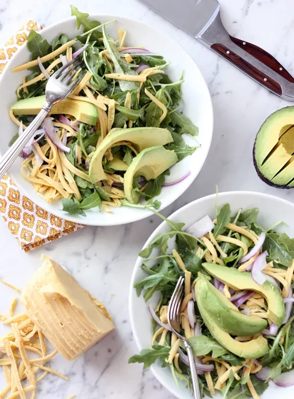 Active Edge Avocado with green vegetable salad recipe